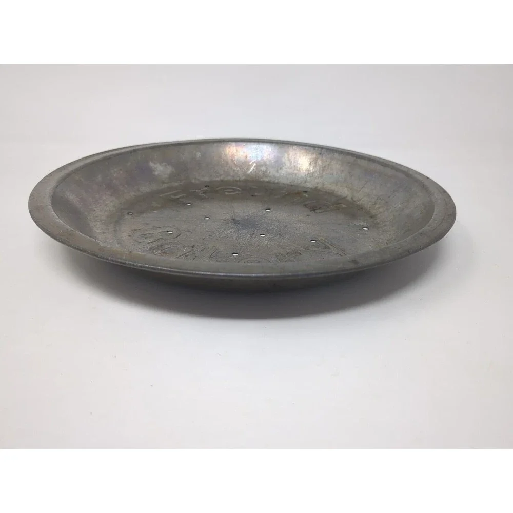 Freund Bakery Tin Metal Pie Pan 9” St Louis Missouri Kitchen‎ Jewish Decor VTG